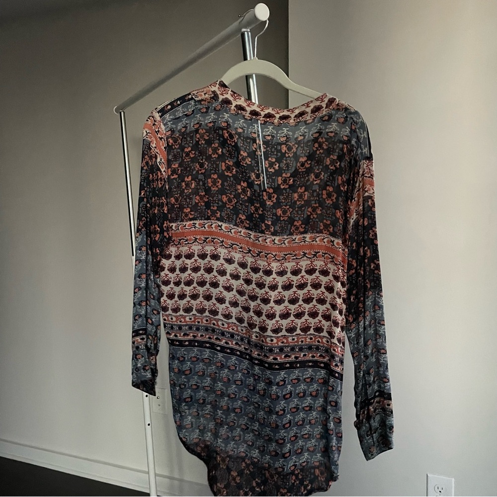 Free People Patterned Button Top - image 4